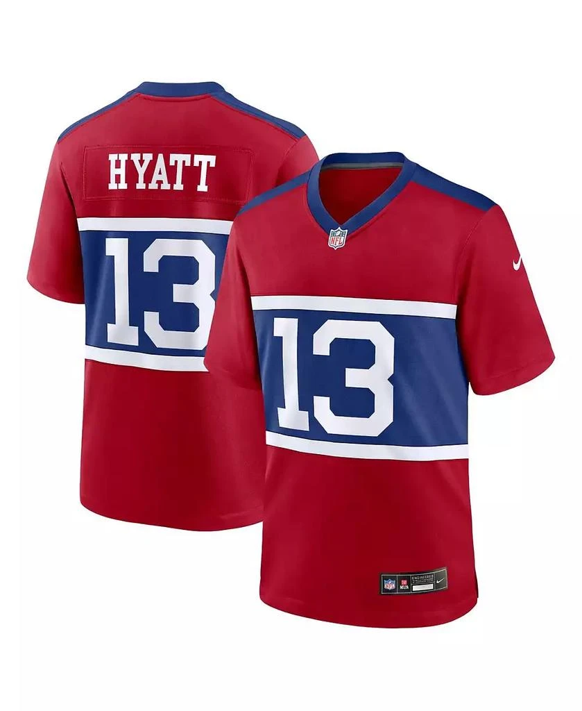 NIKE Big Boys and Girls Jalin Hyatt Century Red New York Giants Alternate Player Game Jersey 1