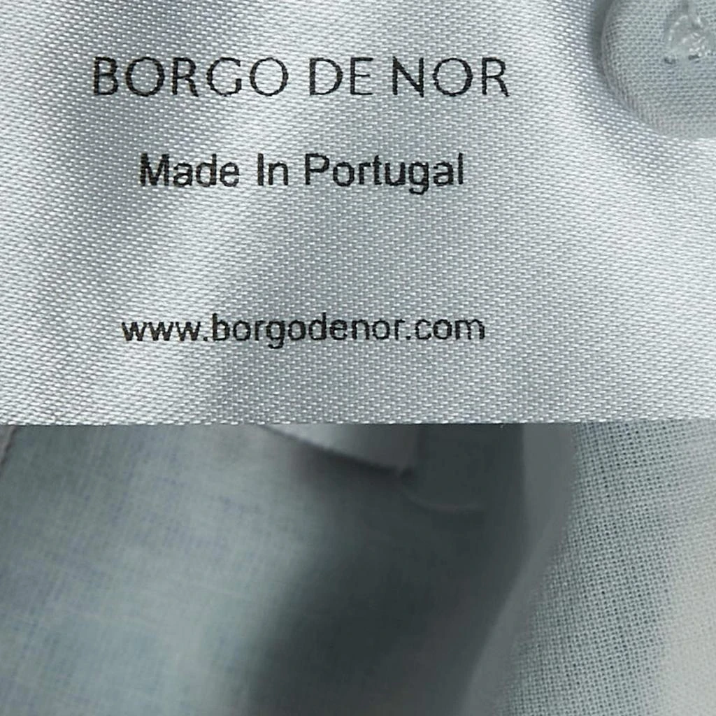 Borgo de Nor Borgo De Nor Blue Floral Print Broderie Anglaise Cotton Rhea Crop Top S 5