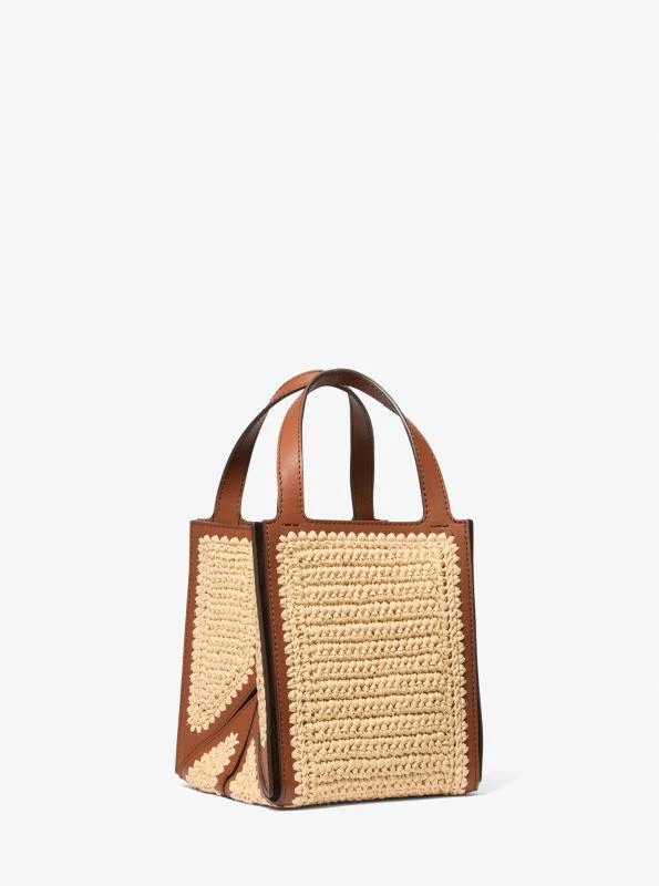 Michael Kors Jordi Small Hand-Crocheted and Leather Tote Bag 3