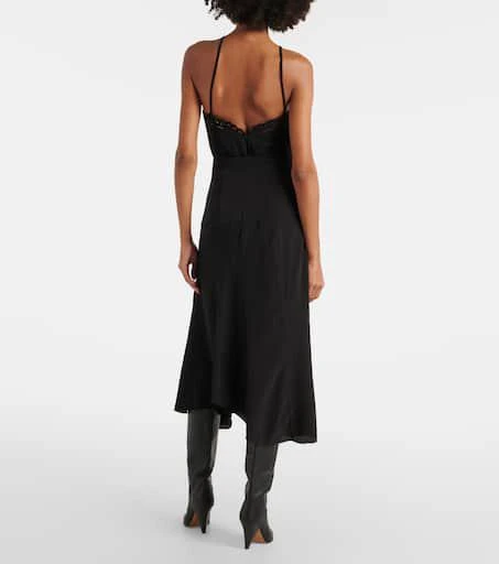 Isabel Marant Hortensia silk crêpe de chine midi skirt 3