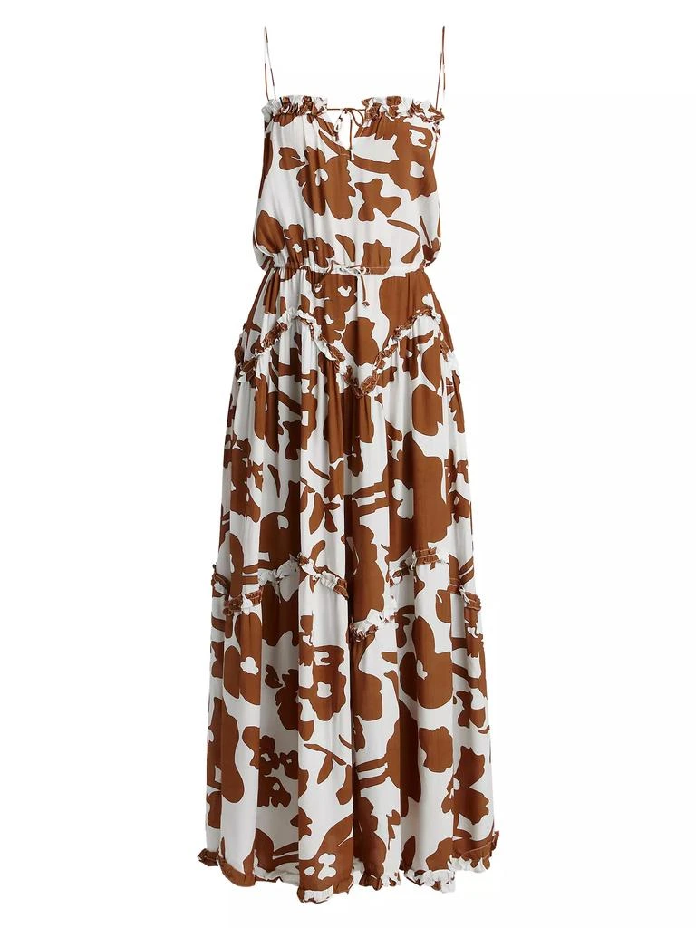 SWF Dynamic Floral Maxi-Dress 1