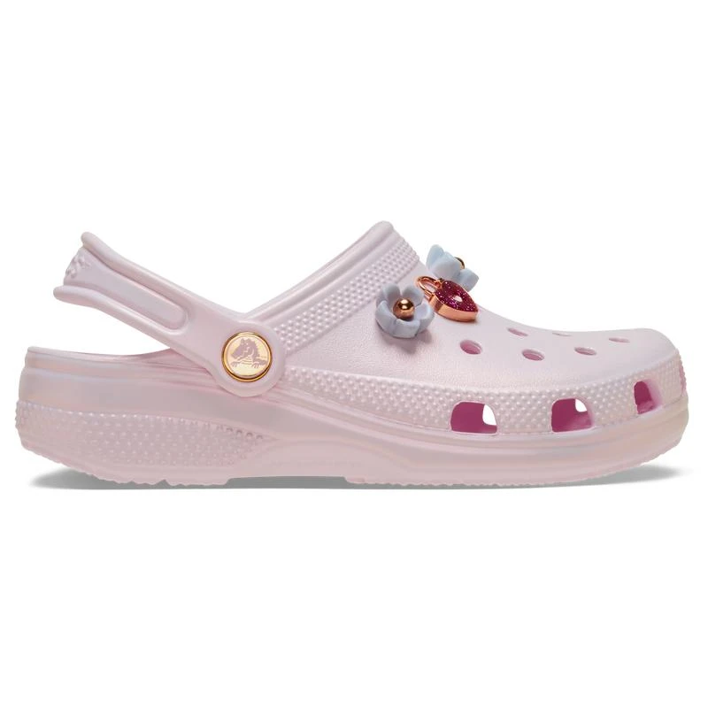 Crocs Crocs Classic Iridescent Charm Clogs - Girls' Toddler 1