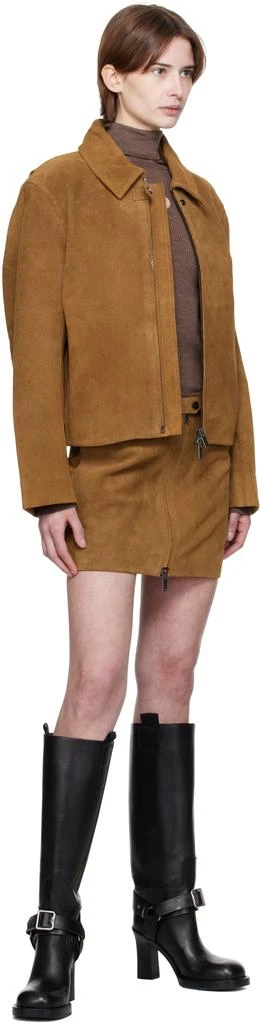 HOLZWEILER Tan Cia Suede Leather Jacket 4