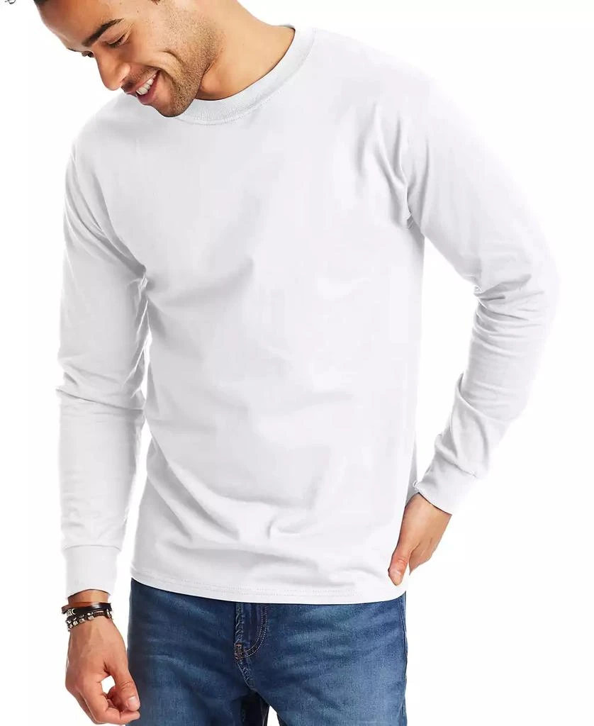 Hanes Beefy-T Unisex Long-Sleeve T-Shirt, 2-Pack 1
