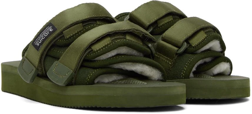 SUICOKE Green MOTO-Mab Sandals 4