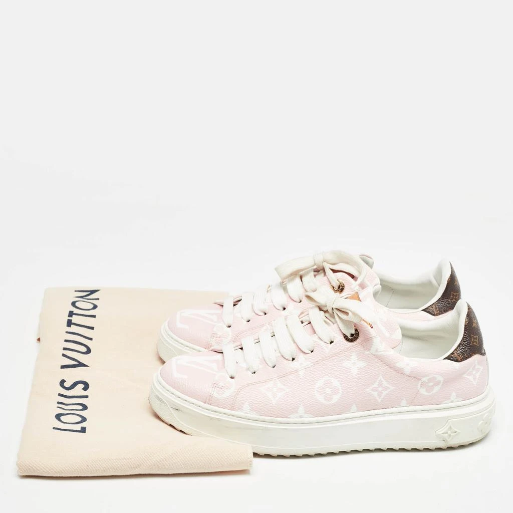 Louis Vuitton Louis Vuitton Pink Monogram Giant Canvas Time Out Sneakers Size 38.5 9