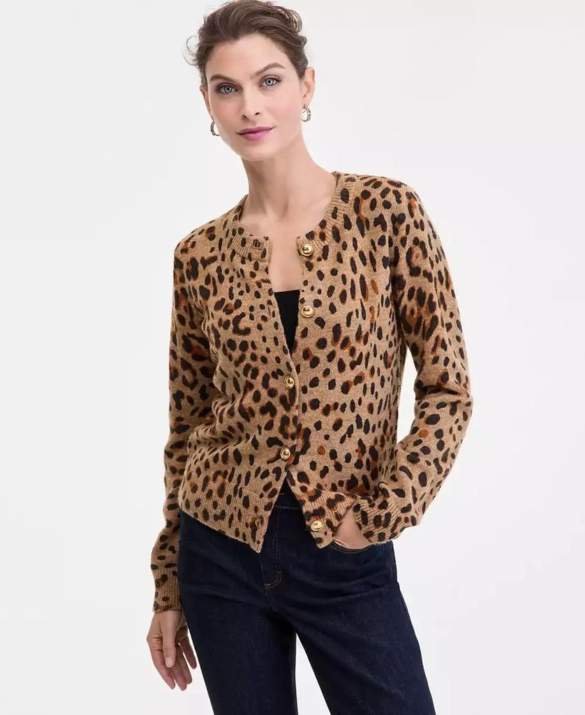 INC International Women
s Animal-Print Cardigan, Macy
s Exclusive