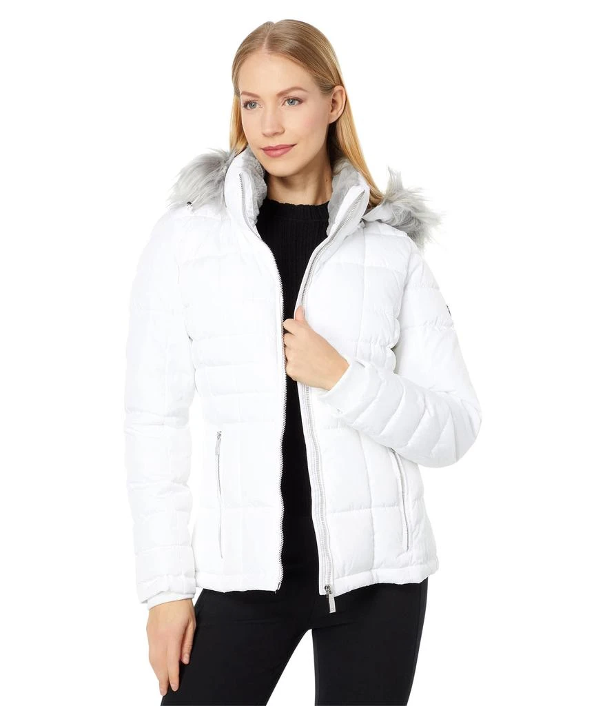 Calvin Klein Short Faux Fur Trimmed Puffer 1