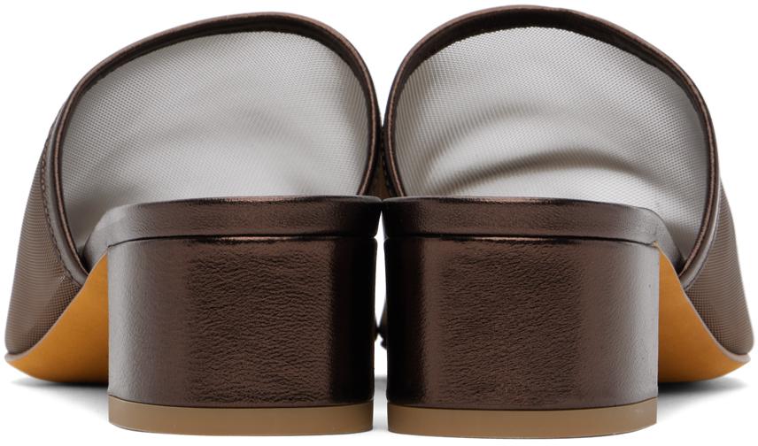 【関税込み】Maryam Nassir Zadeh ブロンズ Sophie スライド Maryam Nassir Zadeh Bronze Sophie Slides - Slippers
