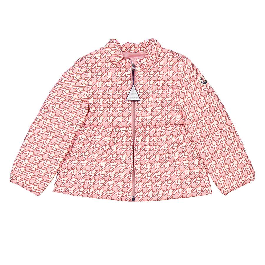 Moncler Girls Logo Print Puffer Jacket, Size 18/24M – On Sale Now