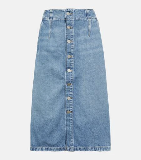 Ralph Lauren A-line denim midi skirt 1