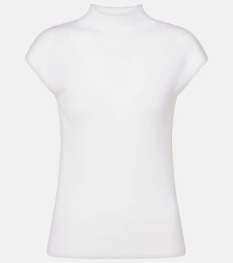 Jardin des Orangers Ribbed-knit high-neck wool top