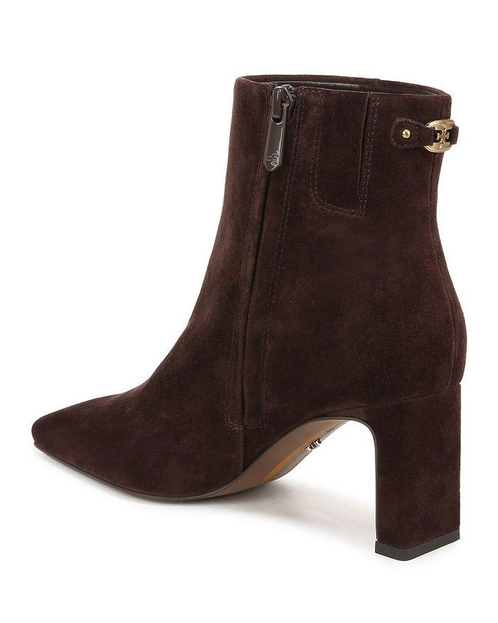 Sam Edelman Women's Saige Pointed Toe Mid Heel Ankle Booties 5