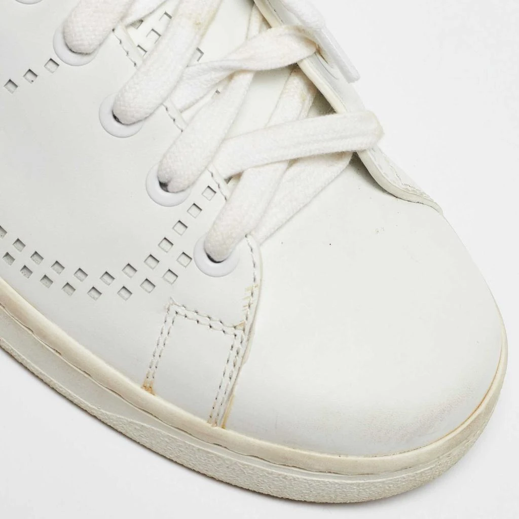 Valentino Valentino White Leather and Feather Backnet Sneakers Size 35.5 8