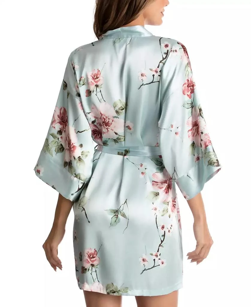 Linea Donatella Floral-Print Satin Wrap Robe 2