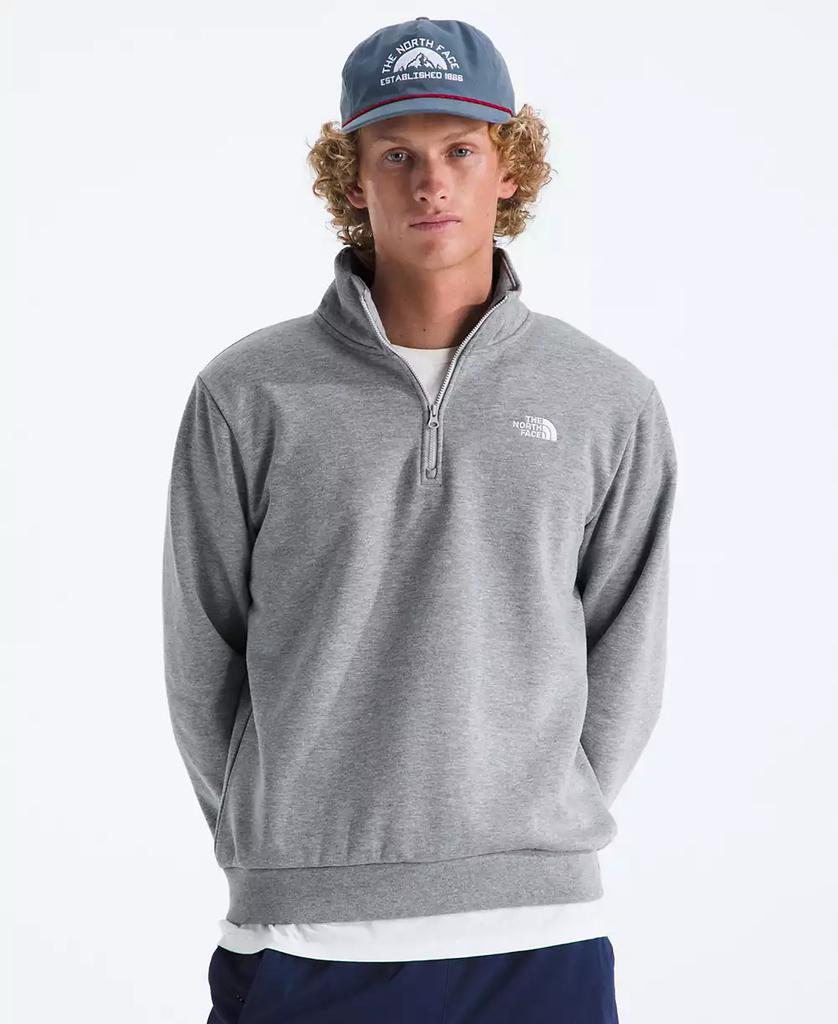 Alo Accolade 1/4 Zip Pullover - Athletic Heather Grey - Polo