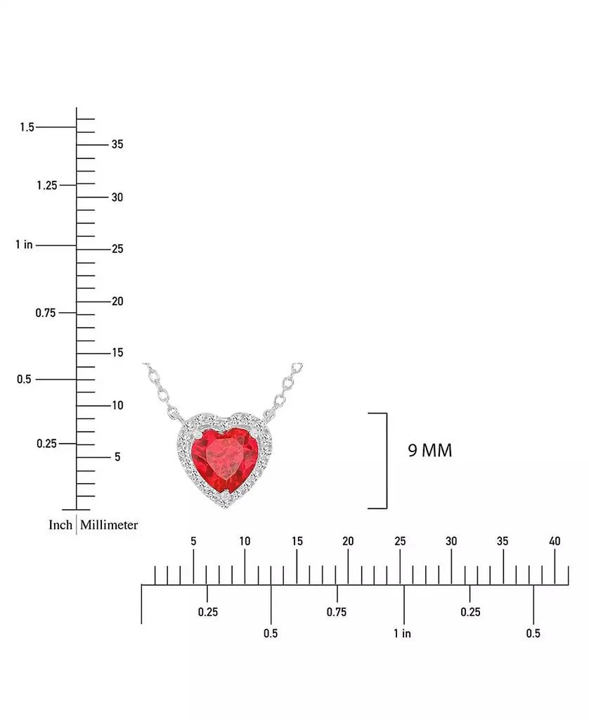 Macy
s White Sapphire (0.12 ct. t.w.) Necklace in Rhodium Over Sterling Silver 5