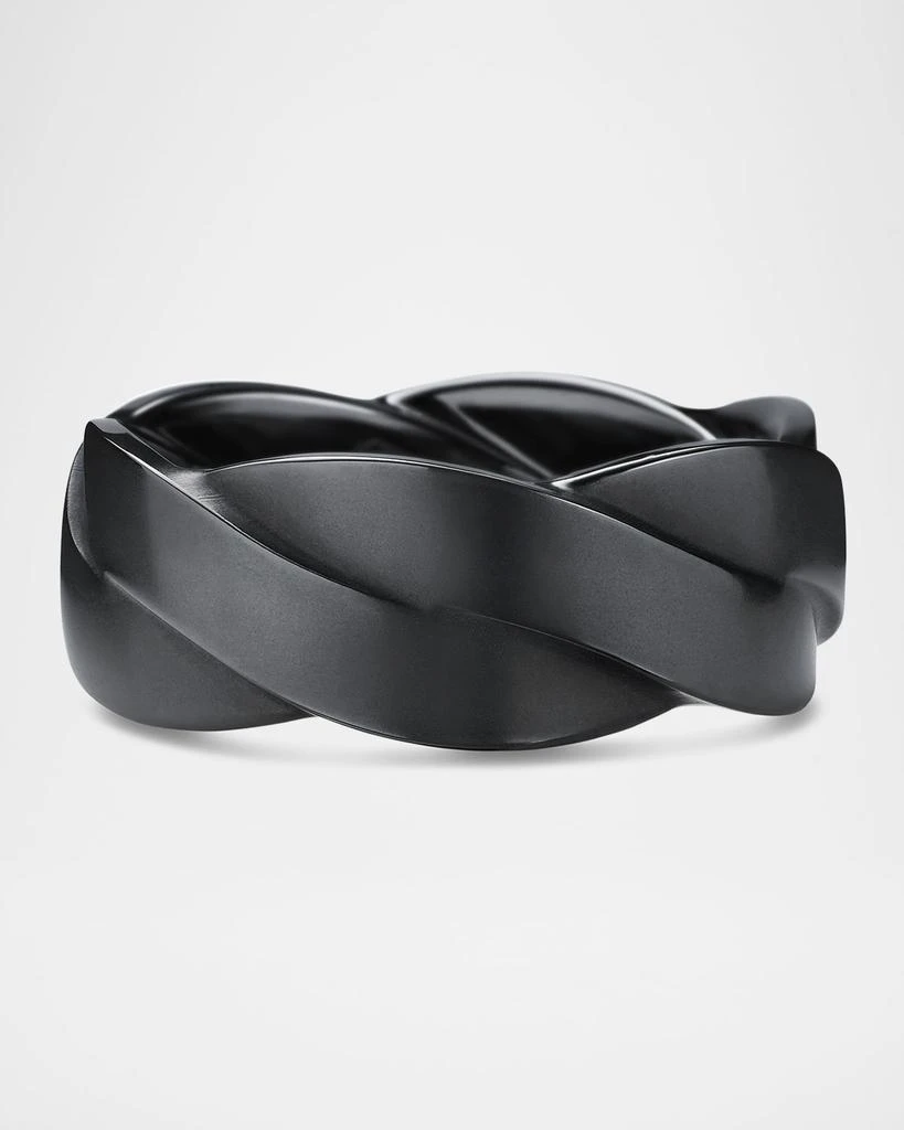 David Yurman Men's DY Helios Band Ring in Black Titanium, 9mm 1