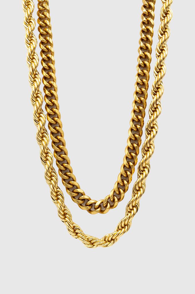 Rebecca Minkoff Mixed Chain Collar Necklace