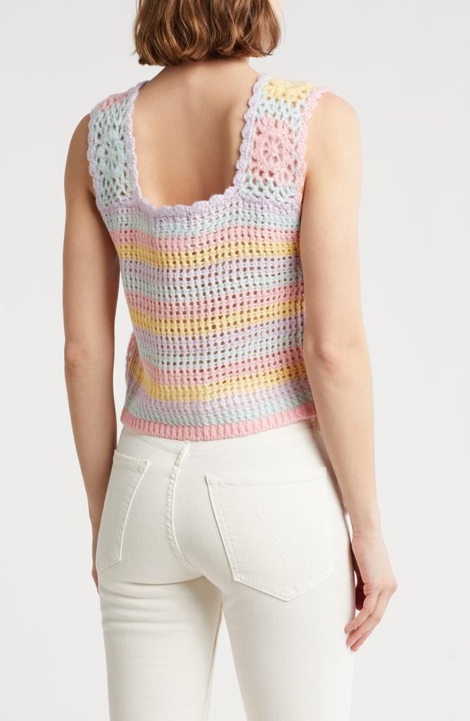 Cotton Emporium Patch Open Knit Tank