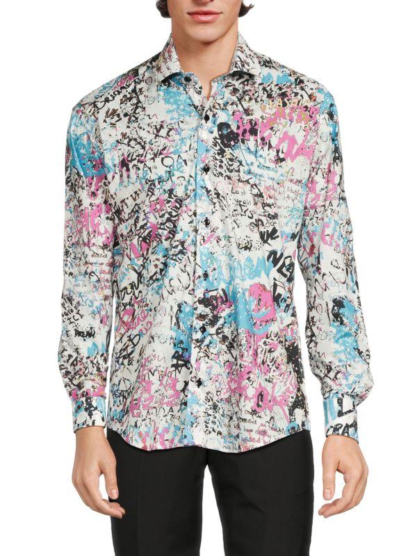 Bertigo Abstract Print Shirt