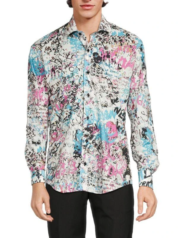 Bertigo Abstract Print Shirt 1