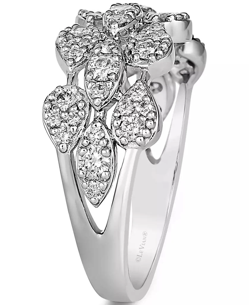 Le Vian Vanilla Diamond Pear Mini Cluster Triple Row Ring (5/8 ct. t.w.) in Platinum 4