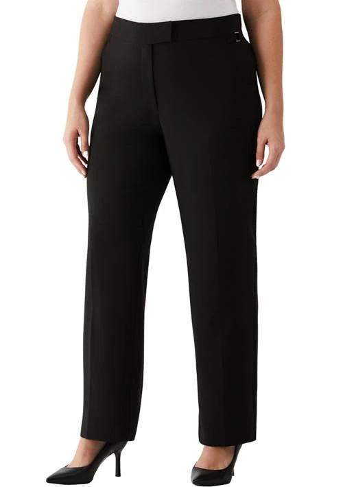 ELLA Rafaella Rafaella Plus Size Straight Leg Tab Pants 1