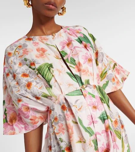 Agua by Agua Bendita Gesto floral linen maxi dress 4