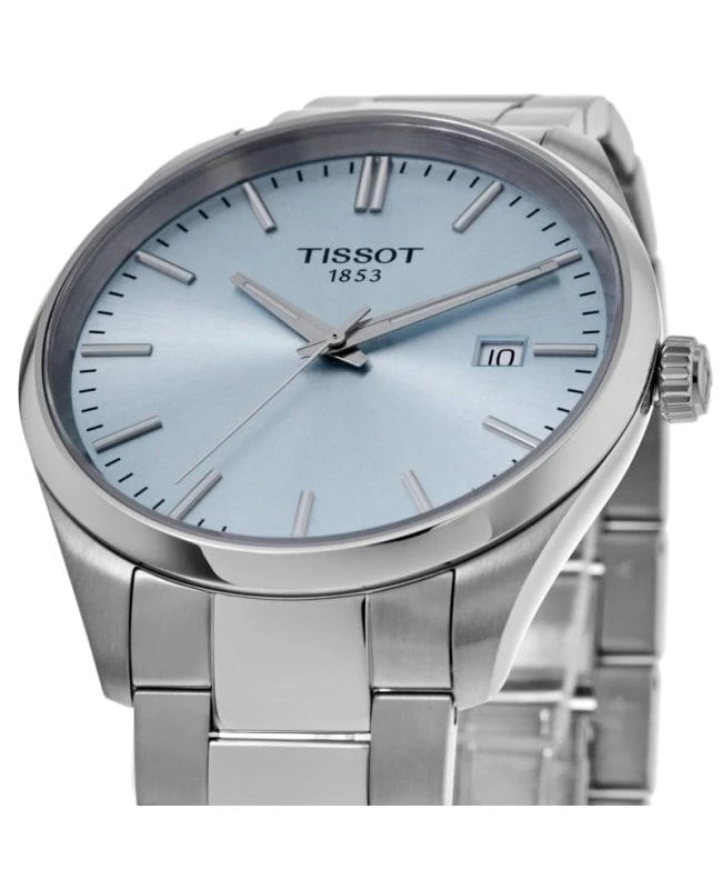 Tissot Tissot PR 100 Quartz 40mm Ice Blue Dial Steel Men's Watch T150.410.11.351.00 2
