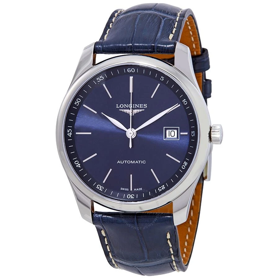 Longines Master Automatic Blue Dial Blue Leather Men's Watch L27934920 1