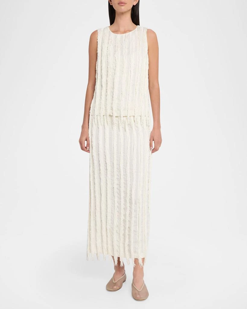ZANKOV Sleeveless Fringe Stripe Top 2