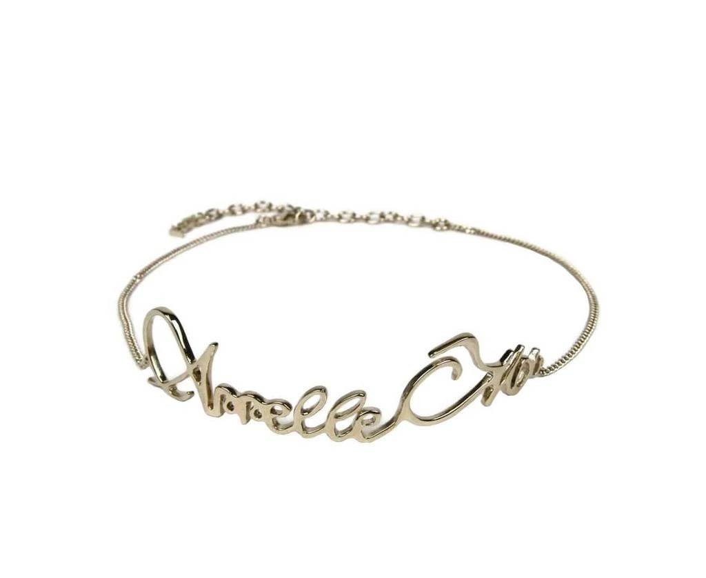 Yves Saint Laurent Women
s Brass Metal Appelle Moi Necklace 3