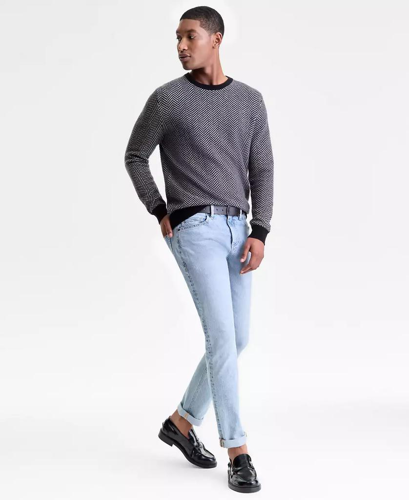 Club Room Men's Regular-Fit Herringbone 100% Cashmere Sweater, Macy's Exclusive