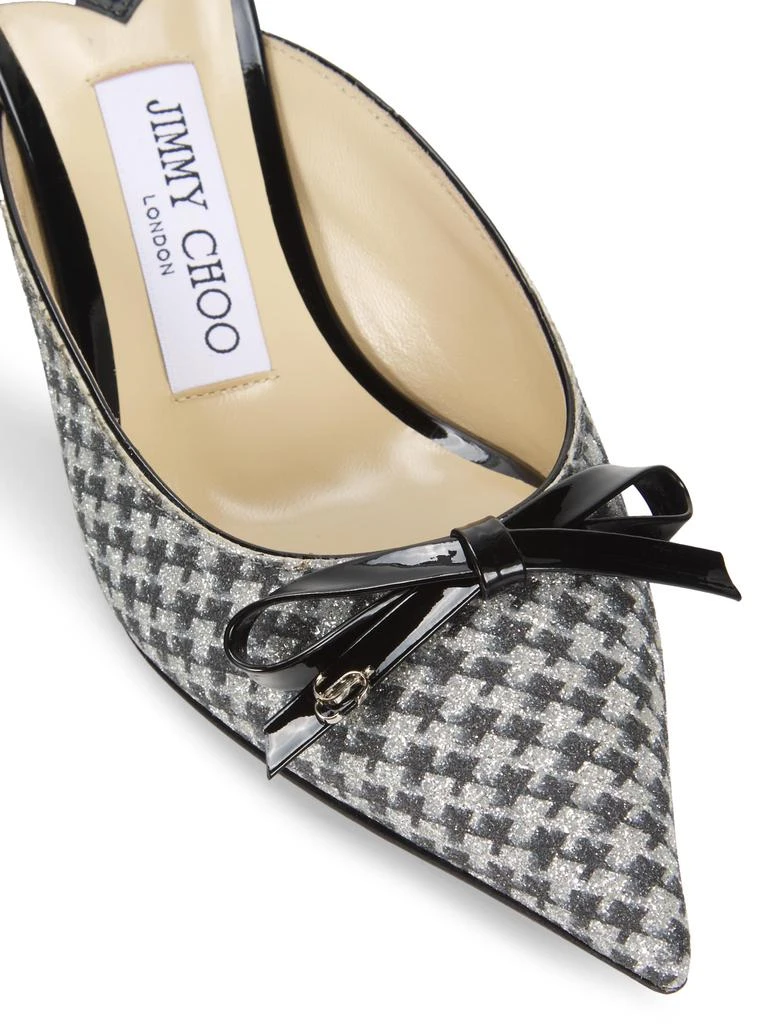 Jimmy Choo Scarlette 65MM Houndstooth Pointed-Toe Mules 6