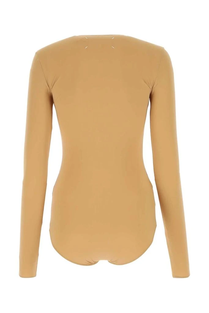 MAISON MARGIELA SKIN PINK STRETCH NYLON BODYSUIT 2