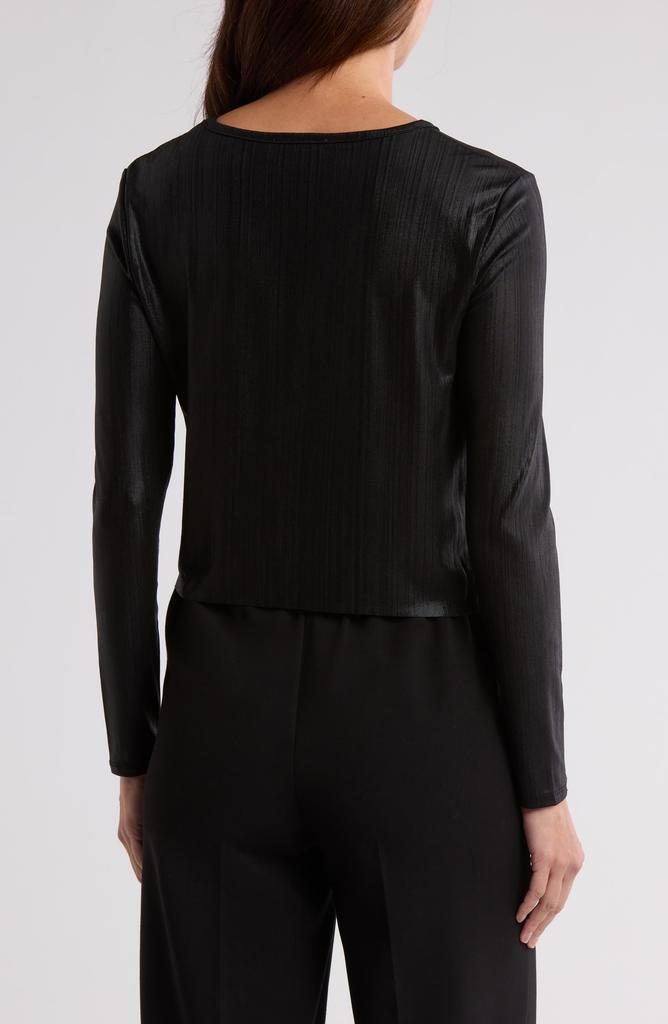Robert Rodriguez Twist Front Long Sleeve Knit Top