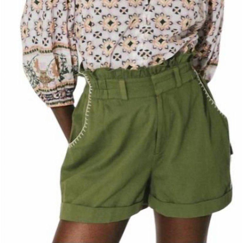 Cleobella Emeric Shorts In Cypress Green