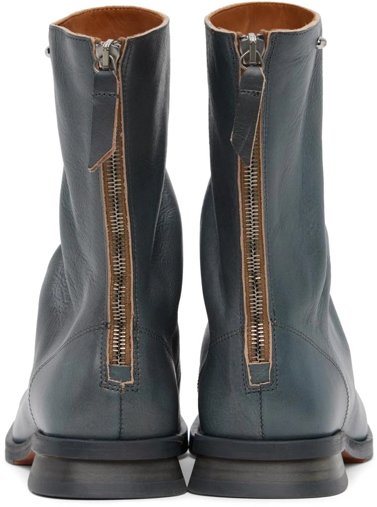 Our Legacy Blue Blunt Boots 2