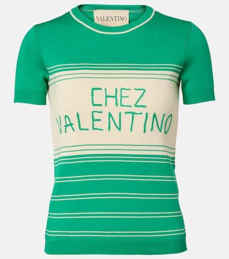 Valentino Chez Valentino striped cotton top 1