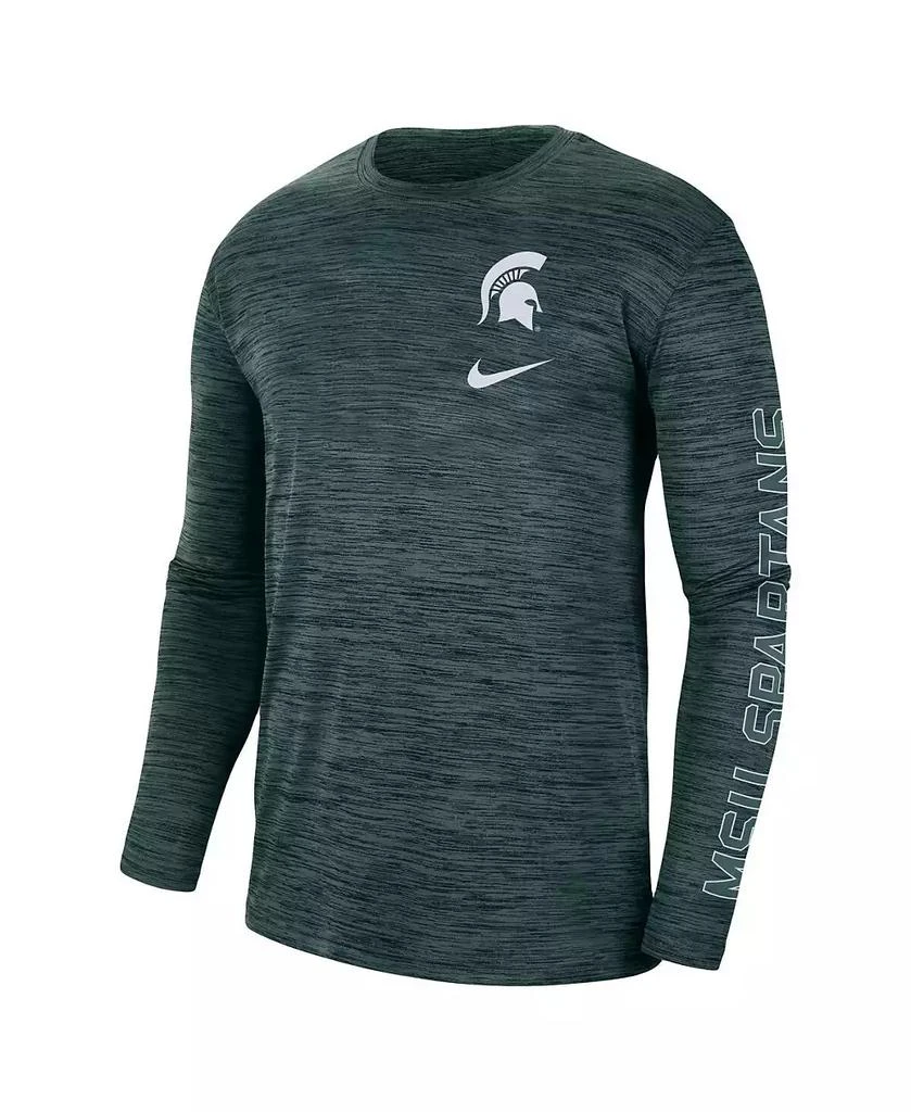 Nike Men's Green Michigan State Spartans Velocity Legend Team Performance Long Sleeve T-shirt 2