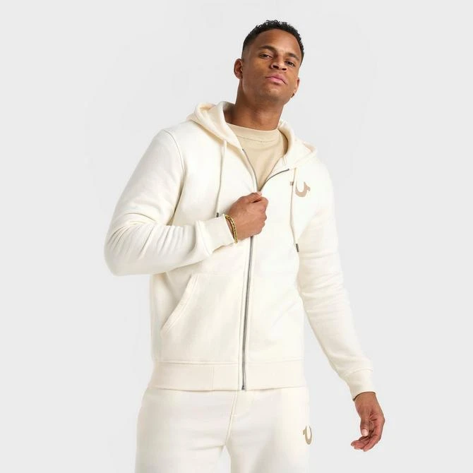 True Religion Men's True Religion Arch Logo Buddha Full-Zip Hoodie 3