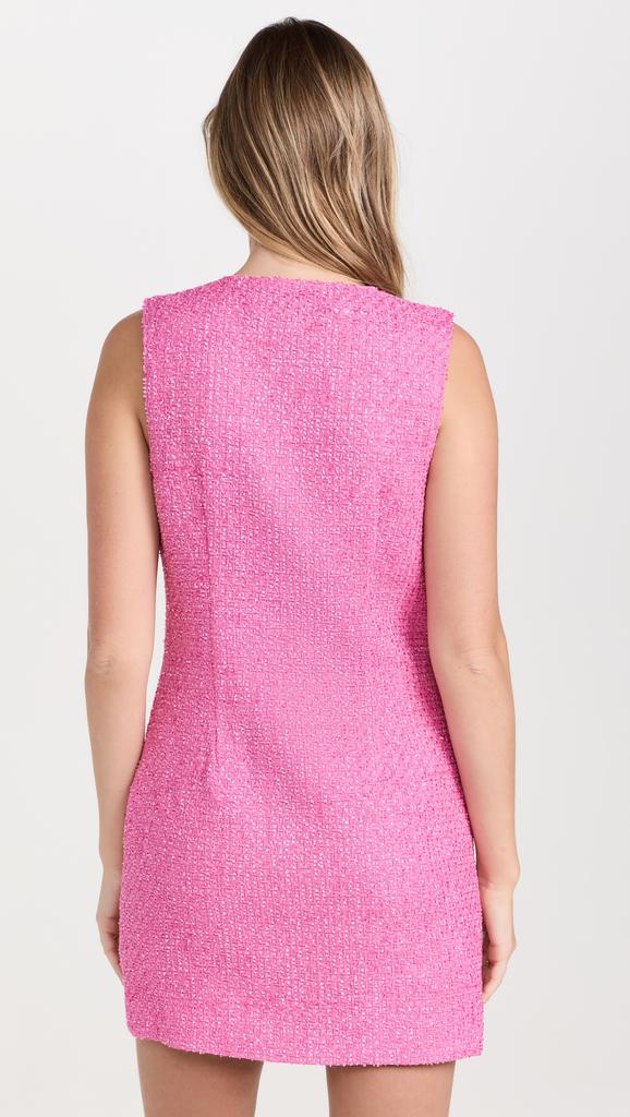 Endless Rose Sleeveless Tweed Mini Dress