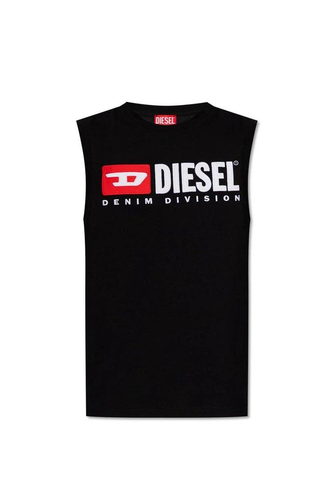 Diesel T-isco-div Logo Printed Tank Top 1