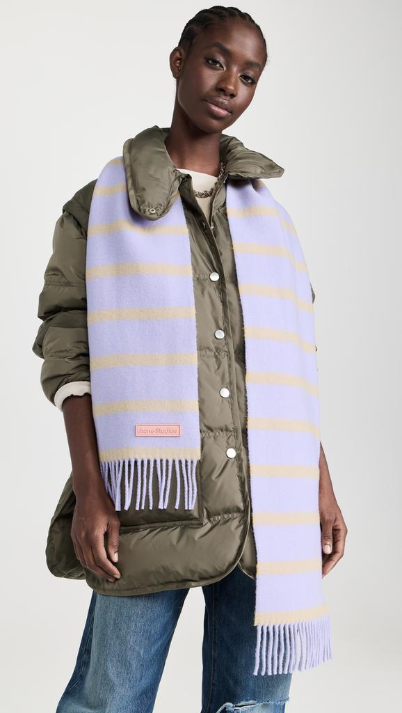 Acne Studios Wool Scarf With Label