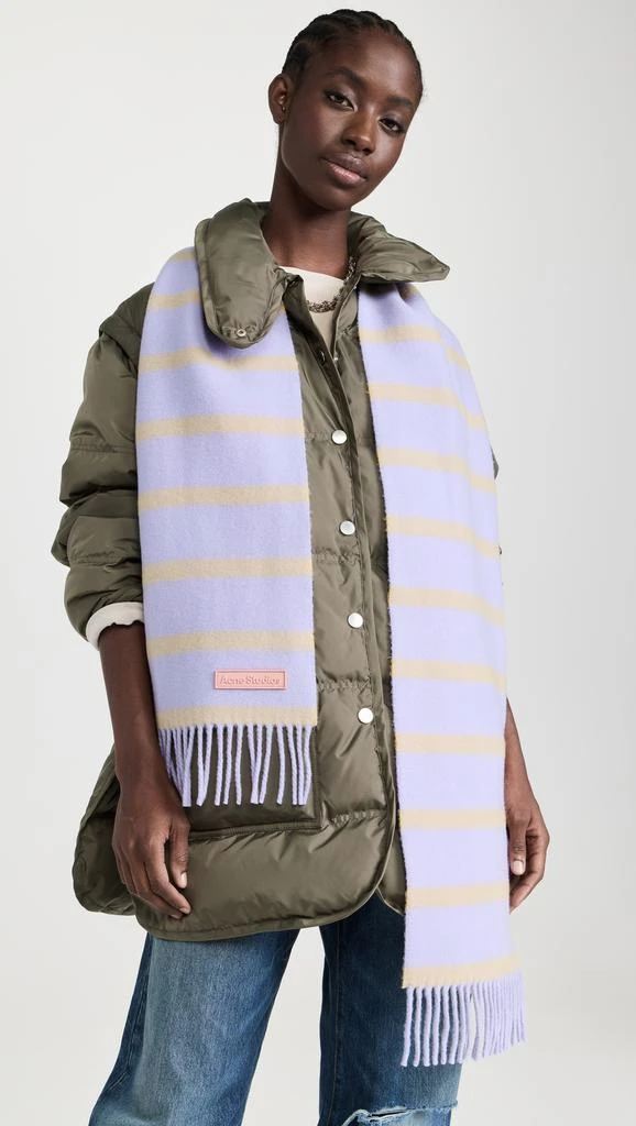 Acne Studios Wool Scarf With Label 2