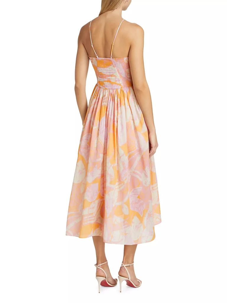 A.L.C. Rumi Botanical Pintuck Midi-Dress 5