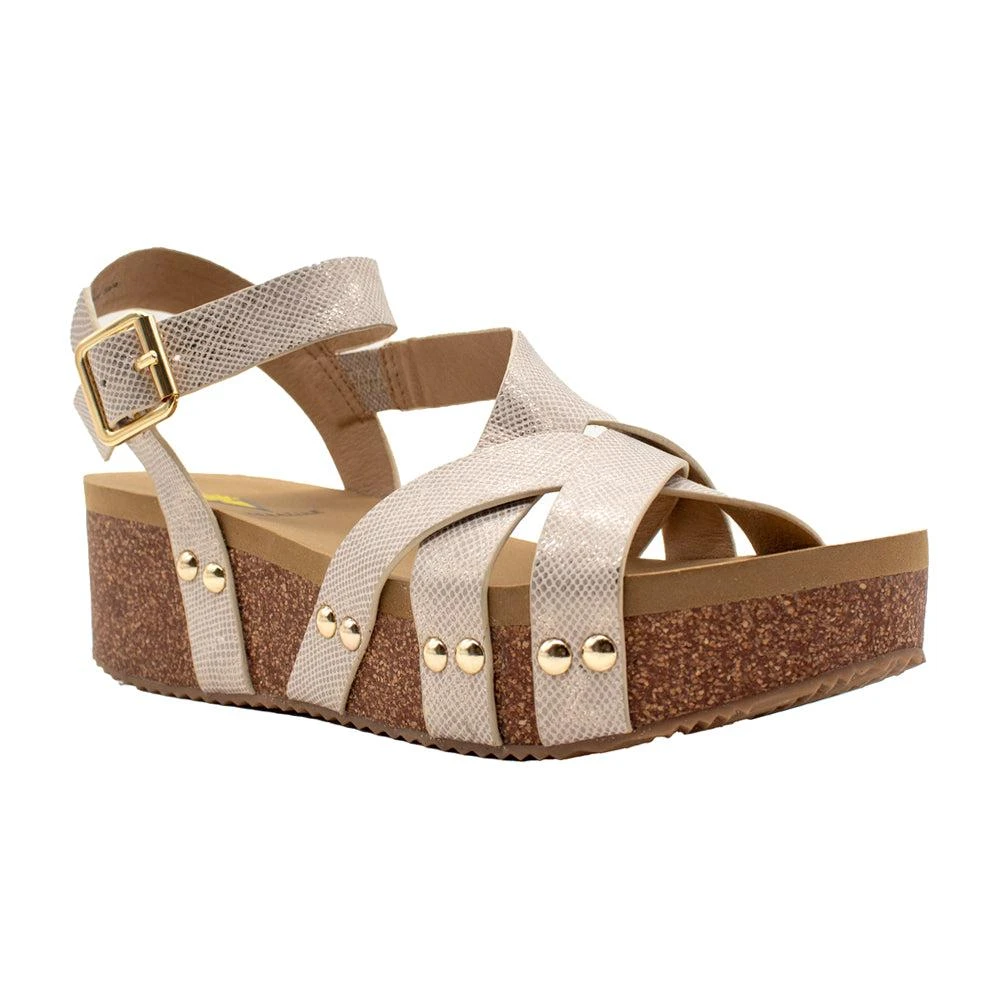 VOLATILE Sandcastle Ankle Strap Wedge Sandals 2