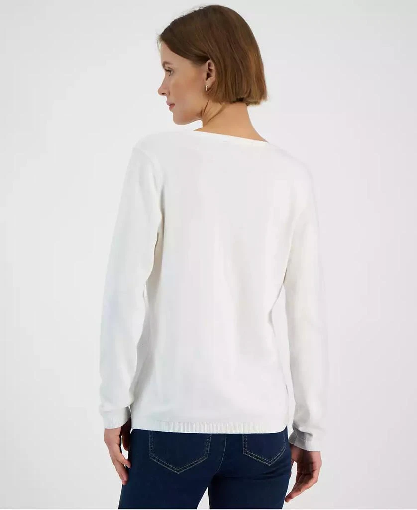 Tommy Hilfiger Women's Rhinestone Argyle Sweater 2