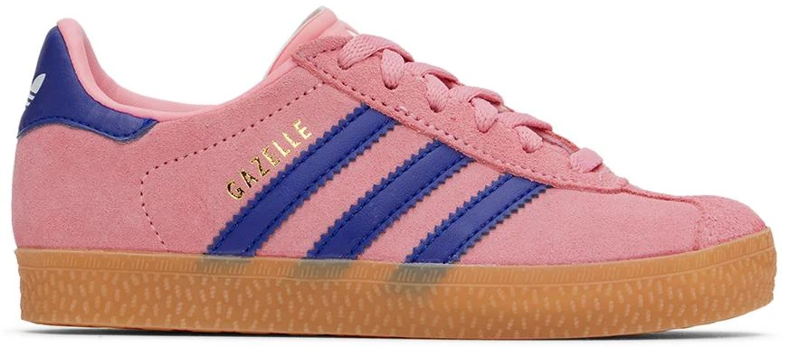 Adidas Little Kids Pink & Blue Gazelle Sneakers 1